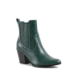 NIB $150 Catherine Malandrino Ziloan Boot Green Croc Sz 9